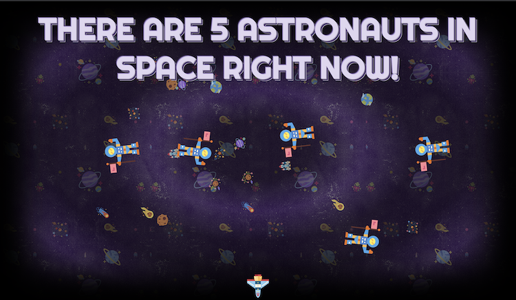 People in space frontpage